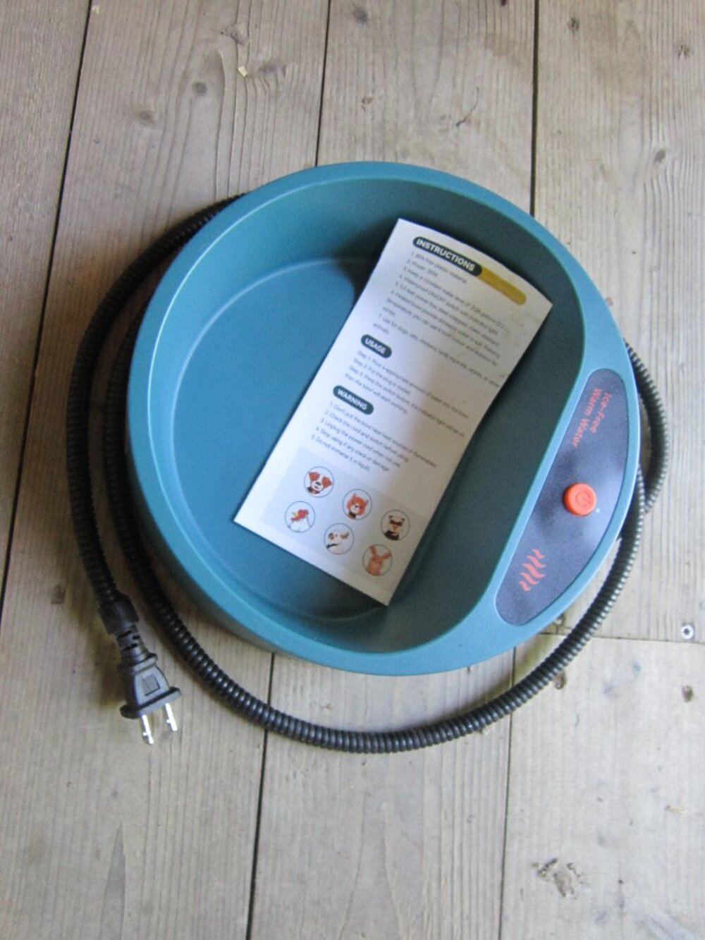 Heated Water Bowl 67OZ Cats Dogs Chickens Wild Animals